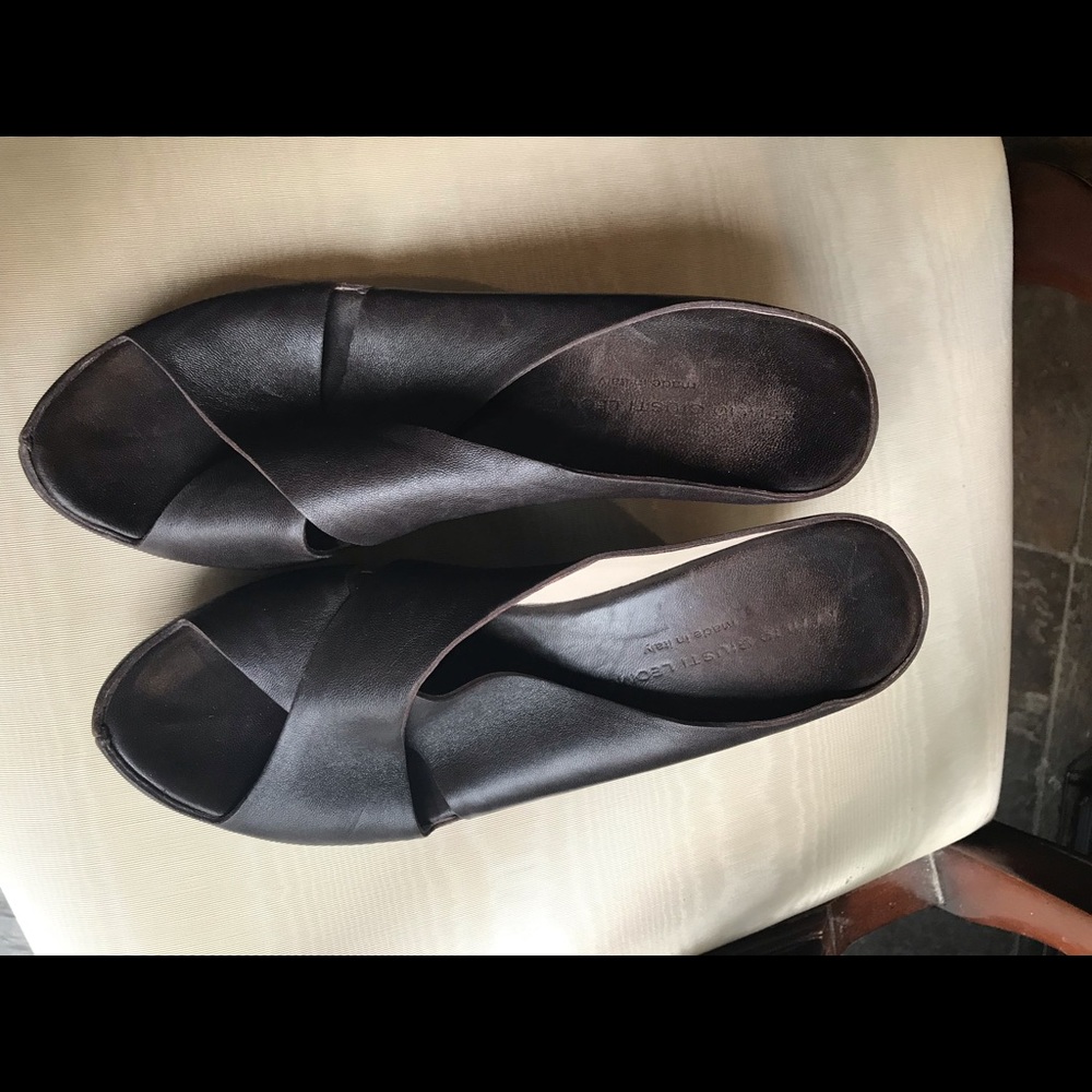 Attilio Giusti Leombruni Brown wedges 38  1/2